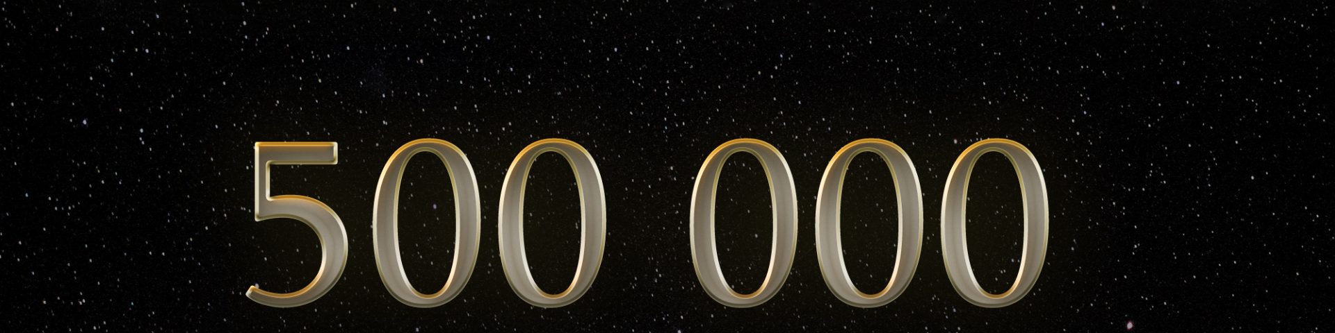 Les Chroniques Galactiques, 500 0000 écoutes !
